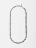 Product shot of the Sterling Silver Petite Industrial Curb Chain Necklace