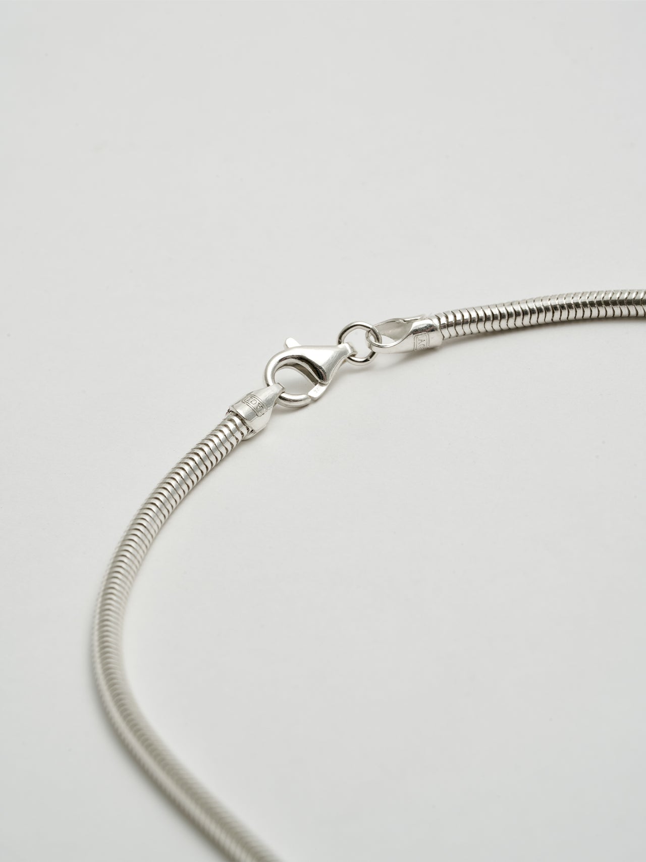 Close up of clasp on Serilda Chain