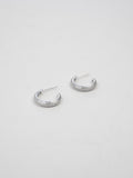 Product image of Sterling Silver Pave Huggies shot on white background. 