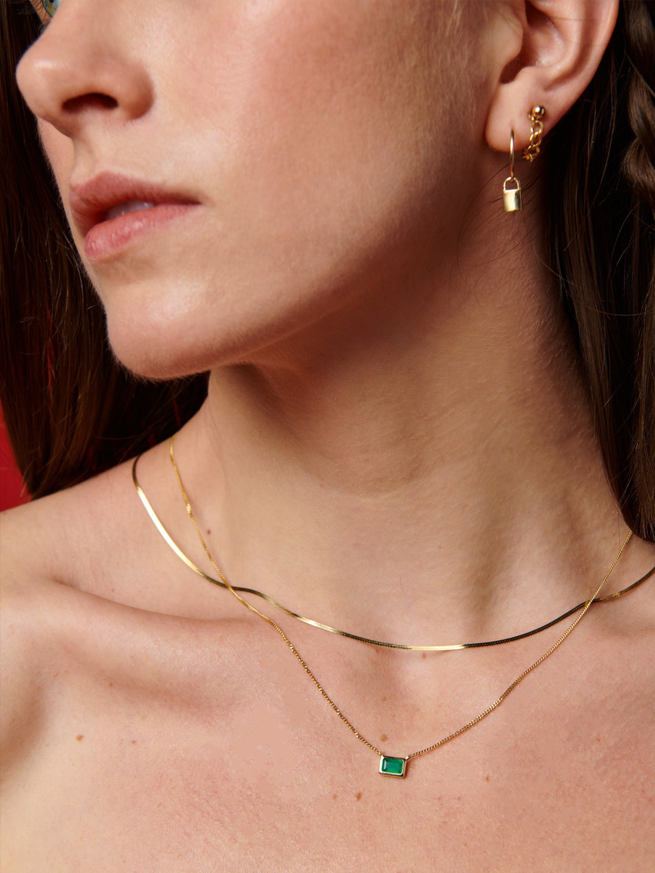 Double Prong Emerald Cut Halo Diamond Necklace Pendant 1.29 Carats -  Sarkisians Jewelry