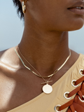 Herringbone Necklace shot on model